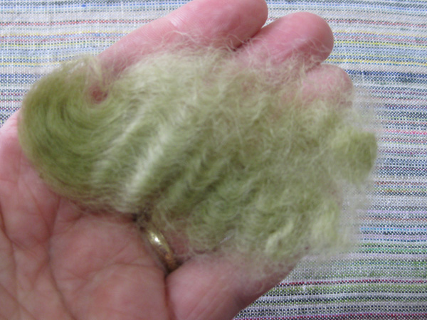 Ela lock of dyed wool