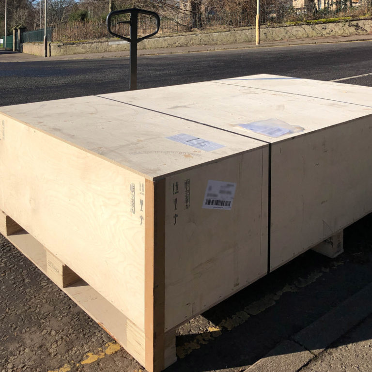 crate in the road